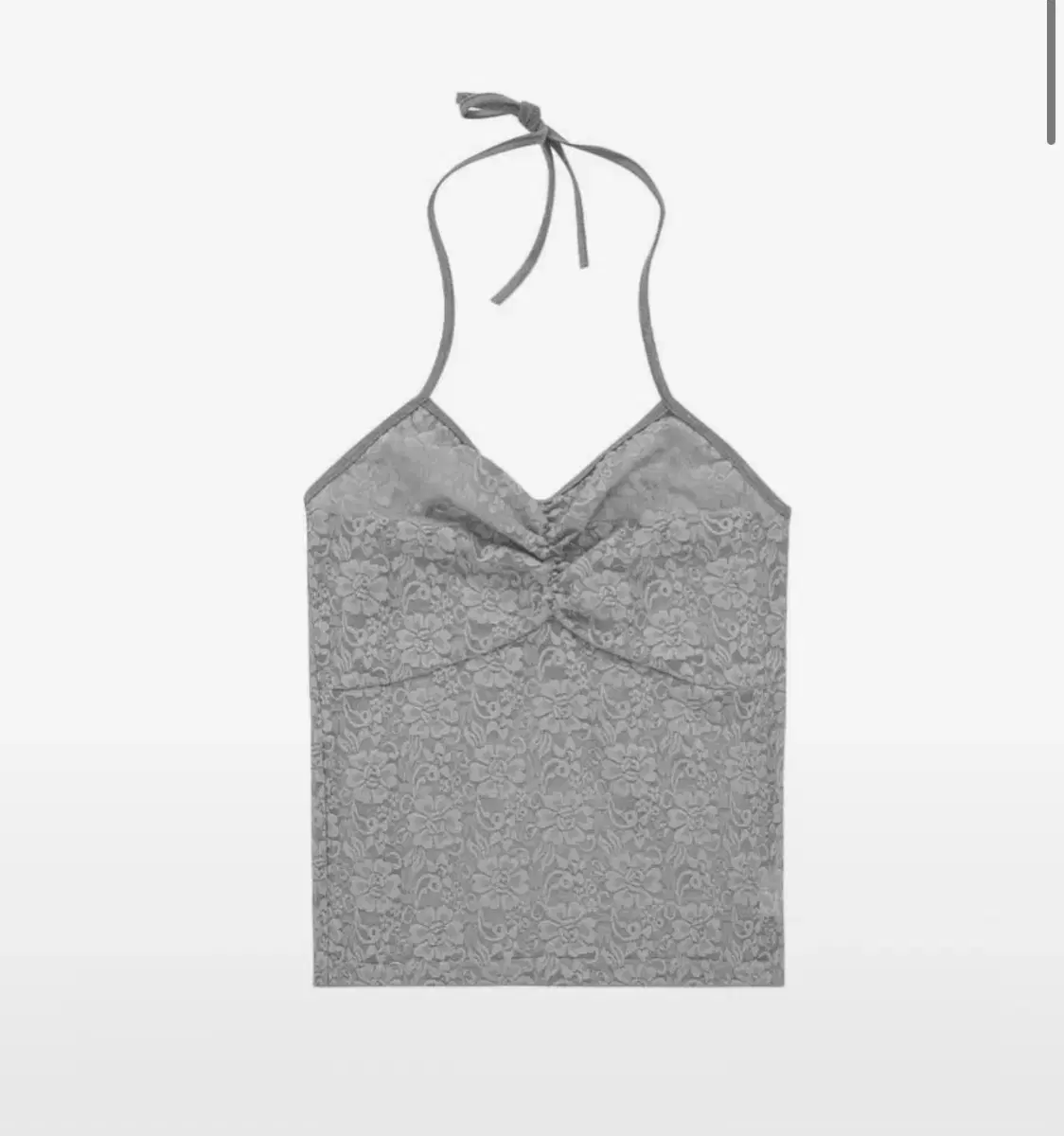 애즈온 FLOWER LACE PETIT SLEEVELESS grey